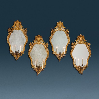 Group of four mirrors