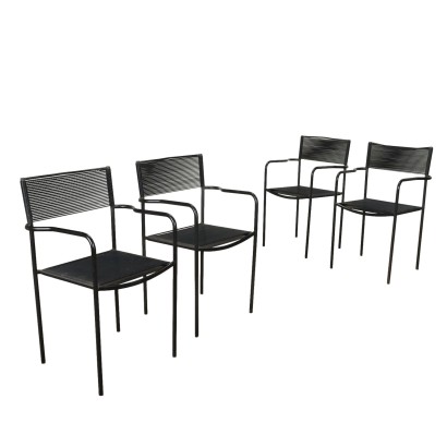 Alias Spaghetti Chairs Design G. Belotti Plastic Metal 1980s