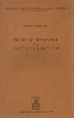 Problemi semantici dei linguaggi valutativi