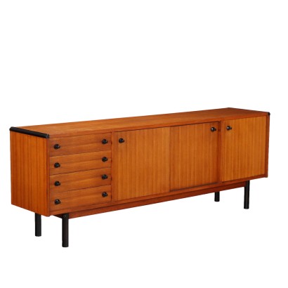 Vintage Sideboard Teak Drawers Italy 1960s