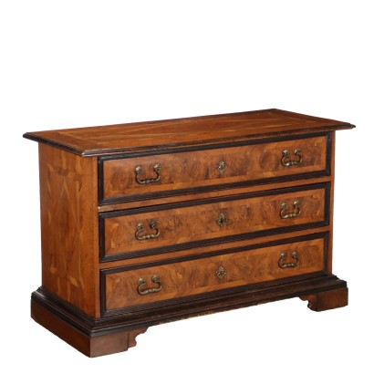 Antique Baroque Chest of Drawers Walnut 3 Drawers XVIII Century