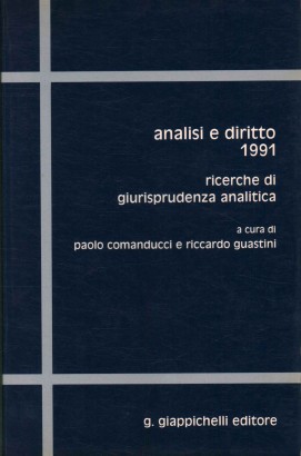 Analisi e diritto 1991