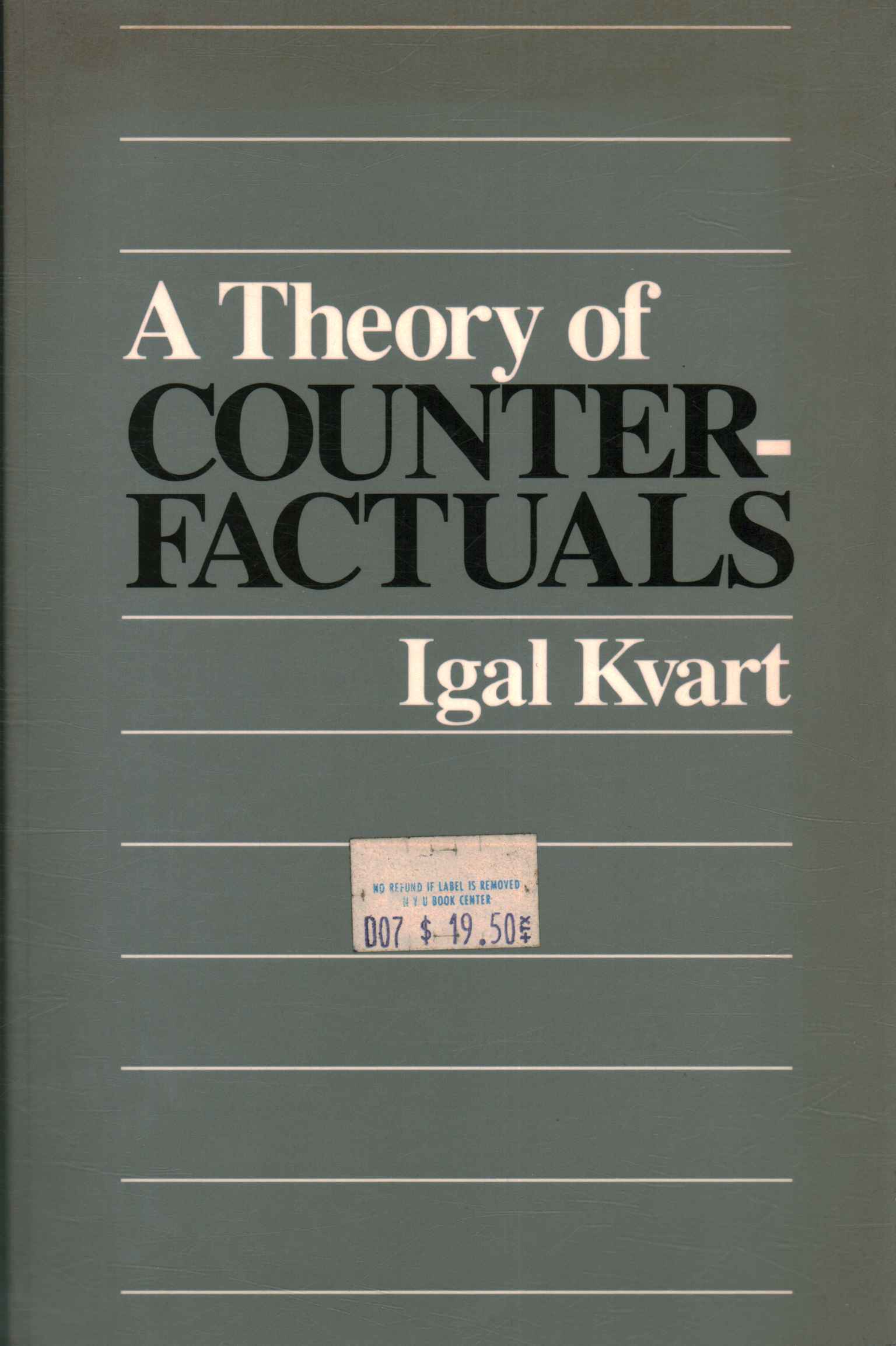 A Theory of Counterfactuals