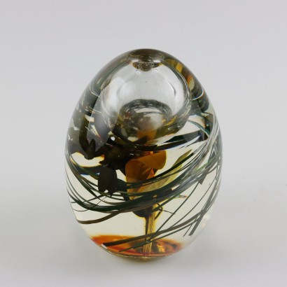 Set of 7 Glass Paperweights by M