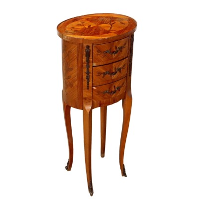 Table de Chevet Ancienne Style Néoclassique Bois de Rose '900