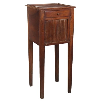 Antique Bedside Table Directoire Walnut XVIII Century