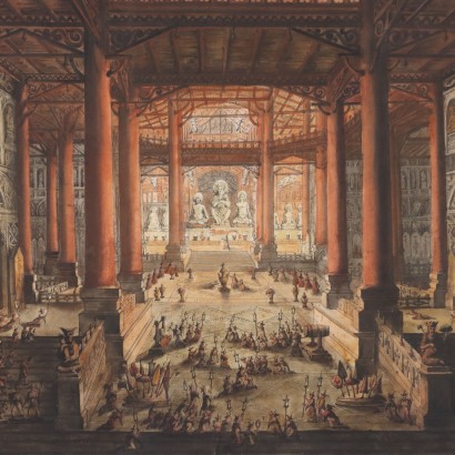 Painting by Antonio Basoli attributed to,Interior of the temple of the god Brama,Antonio Basoli,Painting by Antonio Basoli attributed to,Antonio Basoli,Antonio Basoli,Antonio Basoli,Antonio Basoli,Antonio Basoli