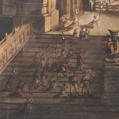 Painting by Antonio Basoli attributed to,Interior of the temple of the god Brama,Antonio Basoli,Painting by Antonio Basoli attributed to,Antonio Basoli,Antonio Basoli,Antonio Basoli,Antonio Basoli,Antonio Basoli