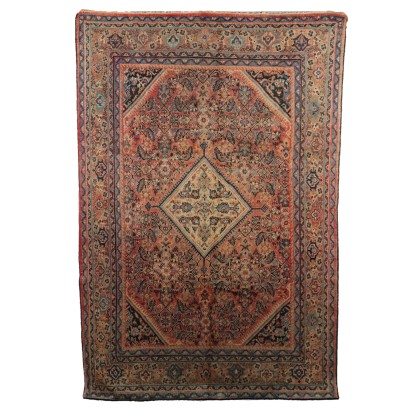 Tapis Ancien Asiatique Coton Laine Noeud Gros 300 x 210 cm