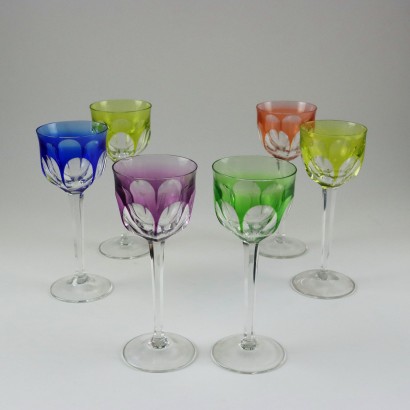 Six verres en cristal de Moser