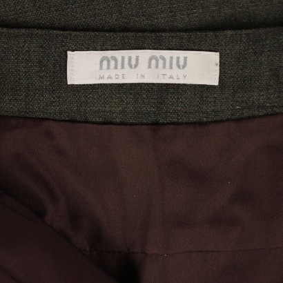 Miu Miu Gonna Midi Verde