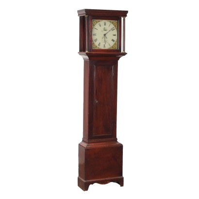 Antique Clock Empire Style Mahogany Decorations England '800