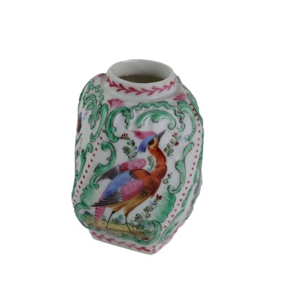 Petit Vase Ancien Porcelaine de Chelsea Angleterre XIXe Siècle