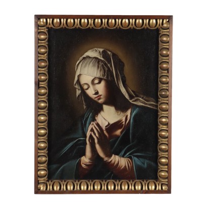 Painting of the Madonna praying