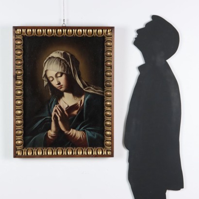 Painting of the Madonna praying