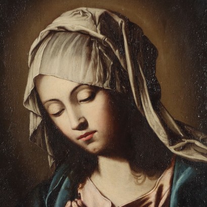 Painting of the Madonna praying