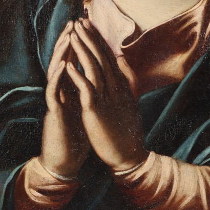 Painting of the Madonna praying