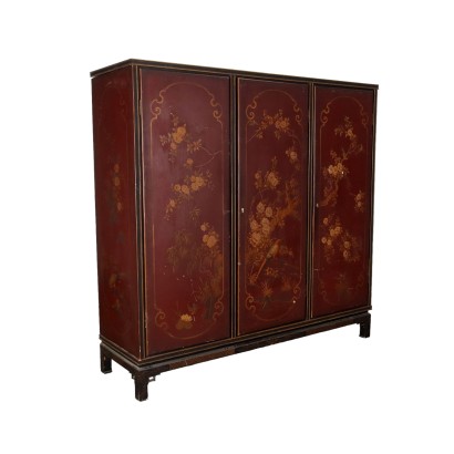 Antiker Schrank Chinoiserie Stil Bemaltes Holz XX Jhd