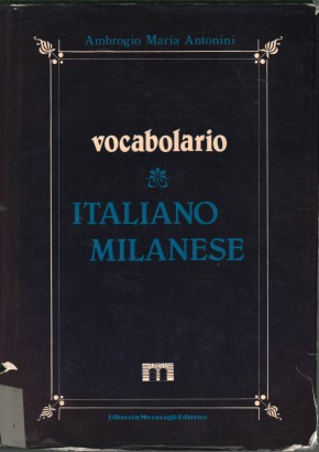 Vocabolario italiano milanese