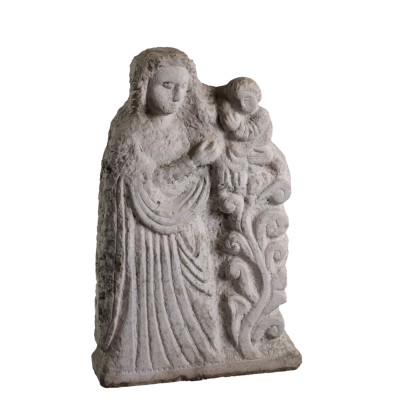 Placca Madonna con Bambino in Pietra