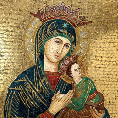 Mosaik Madonna mit Kind