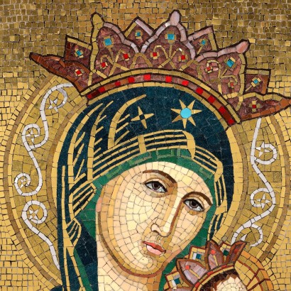 Mosaik Madonna mit Kind