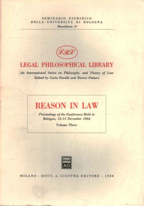 Reason in law (Volume 1)