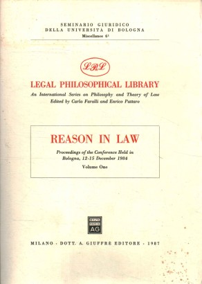 Reason in law (Volume 1)