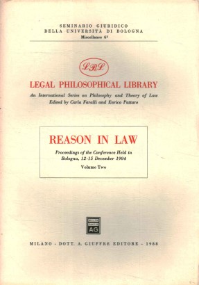 Reason in law (Volume 2)