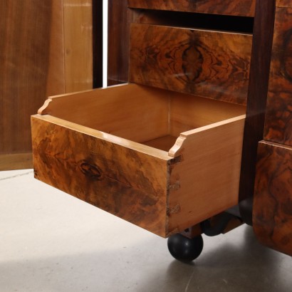 Chest of Drawers,Art Deco Chest of Drawers in Walnut