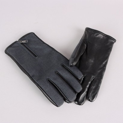 Paul & Shark Gants pour Homme Second Hand Cuir Tissu Italie