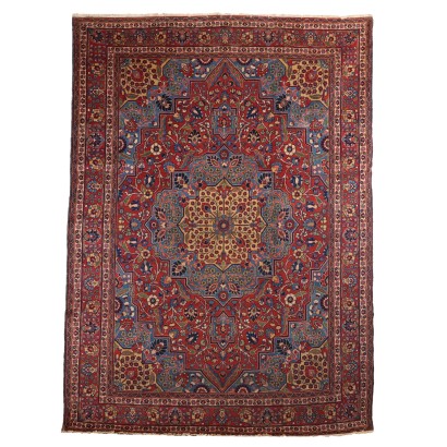 Tapis Ancien Asiatique Coton Laine Noeud Fin 320 x 230 cm