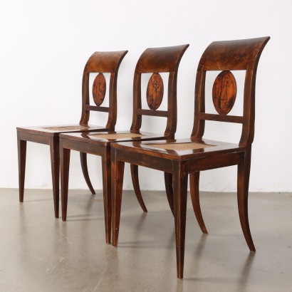 group of chairs, Group of Six Empire Chairs