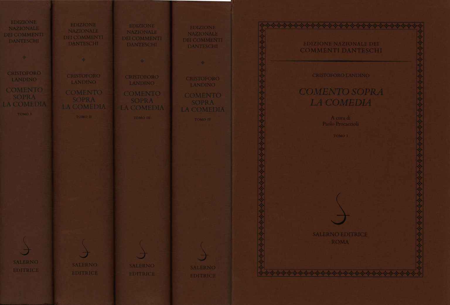 Commentaire sur la Comédie (4 volumes)