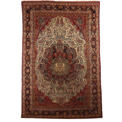 Tapis Kerman Ancien Coton Noeud Fin Iran 340 x 230 cm