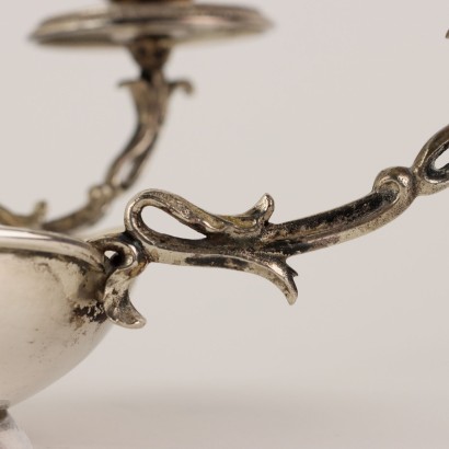 Candelabra with Bowl in Silver Florence