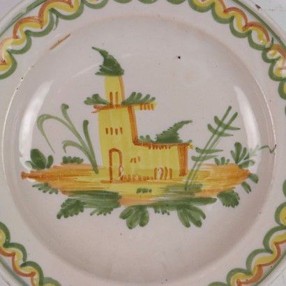 Piatto in Maiolica Policroma