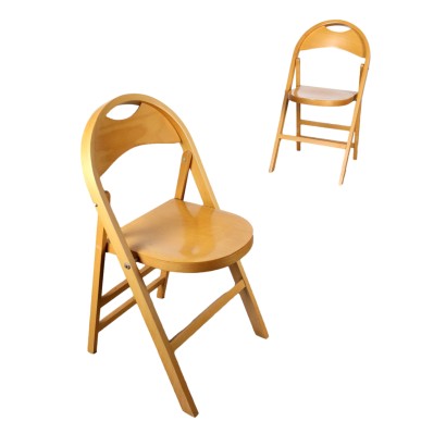 Chaises Bbb Bonacina Tric Vintage Hêtre Italie Années 80