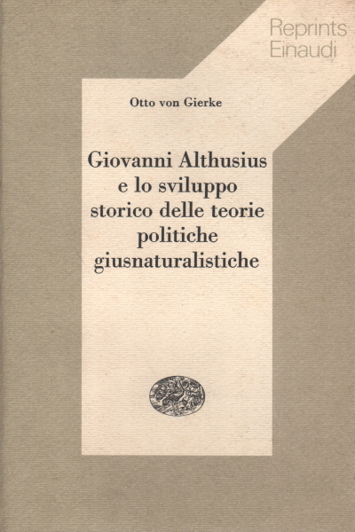 Giovanni Althusius y el desarrollo histórico