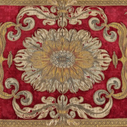 Antique Fabric with Silk Inserts