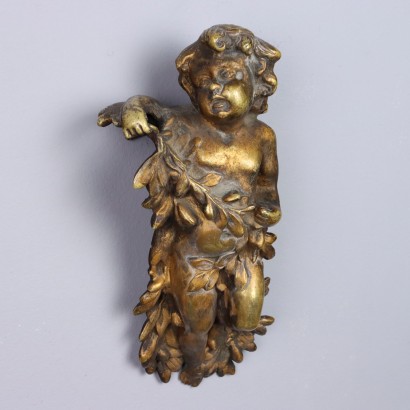 Groupe de putti en bronze doré