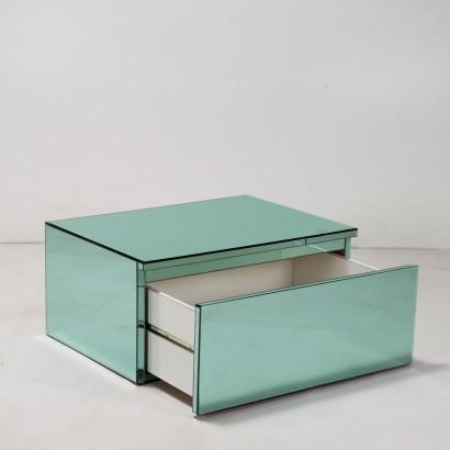 70's Mirrored Glass Cabinet