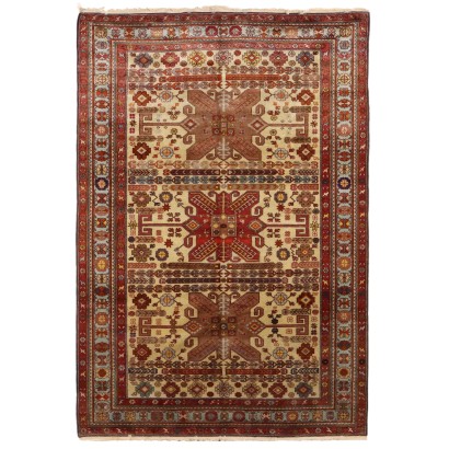 Antique Shirwan Carpet Cotton Heavy Knot Russia 108 x 68 In