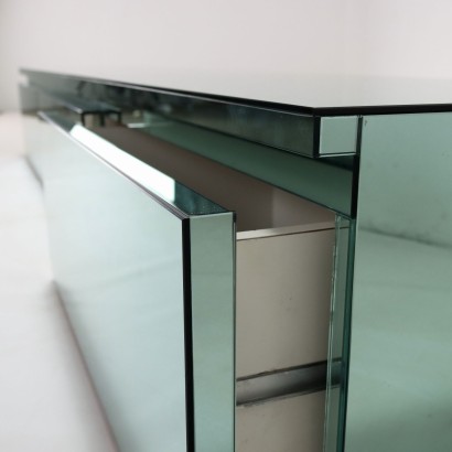 Mirrored glass living room furniture