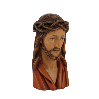 Antique Figurine Jesus Christ Wood ANRI Man. Italy XX Century