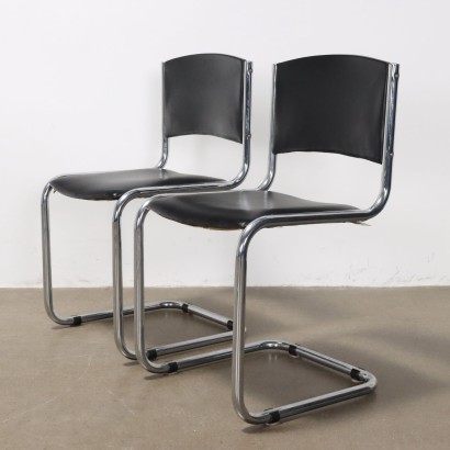 Set of 4 Cantilever Chairs 1960s-7