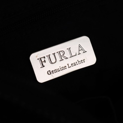 Furla Schwarze Ledertasche