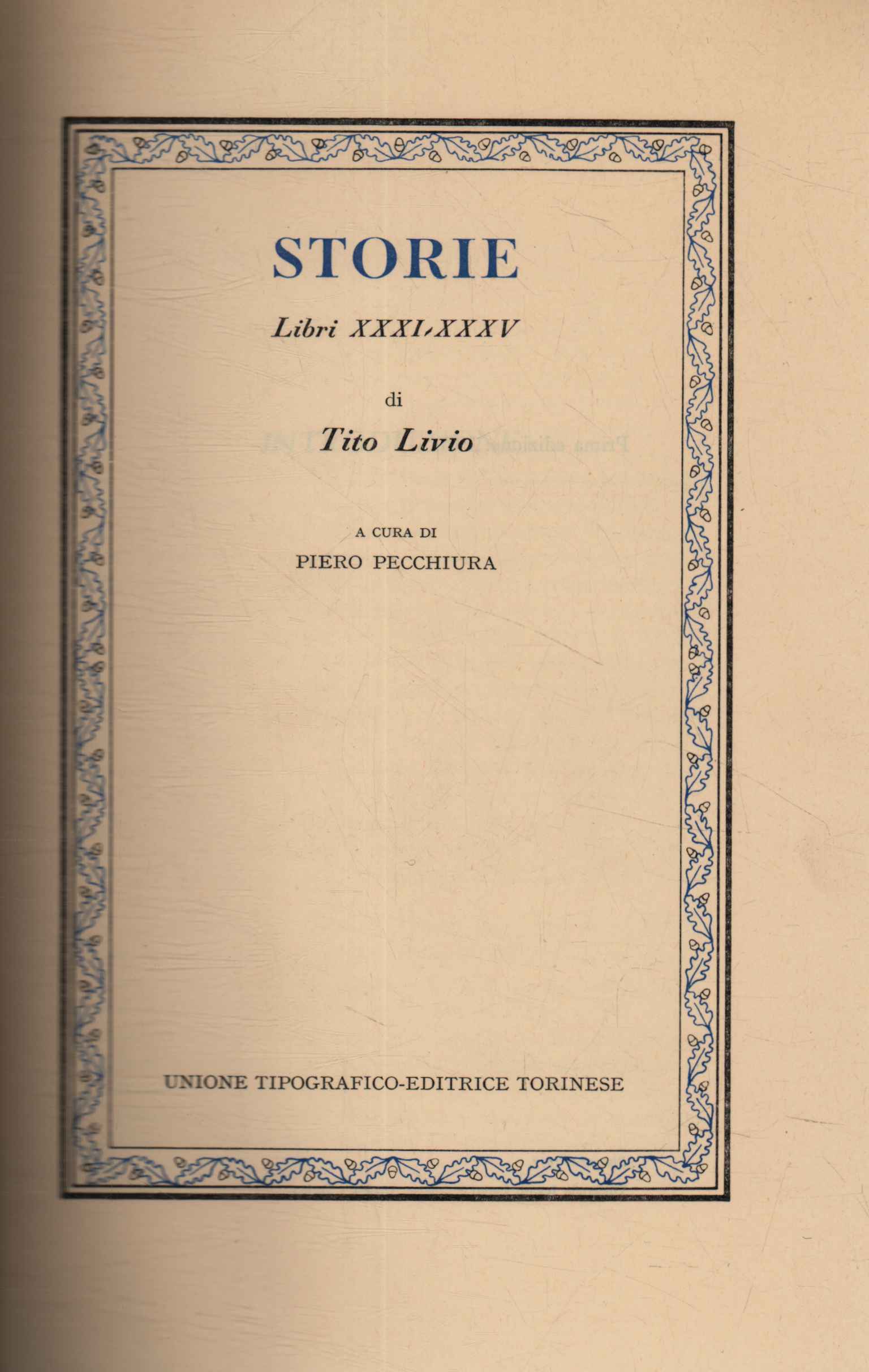 Storie Libri XXXI-XXXV