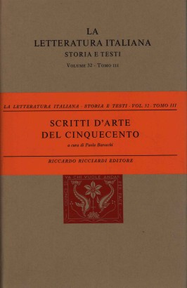 Scritti d'arte del Cinquecento (Tomo III)