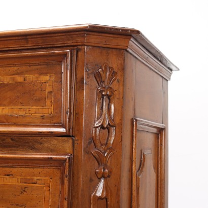 Chest of Drawers, Baroque Chest of Drawers in Walnut